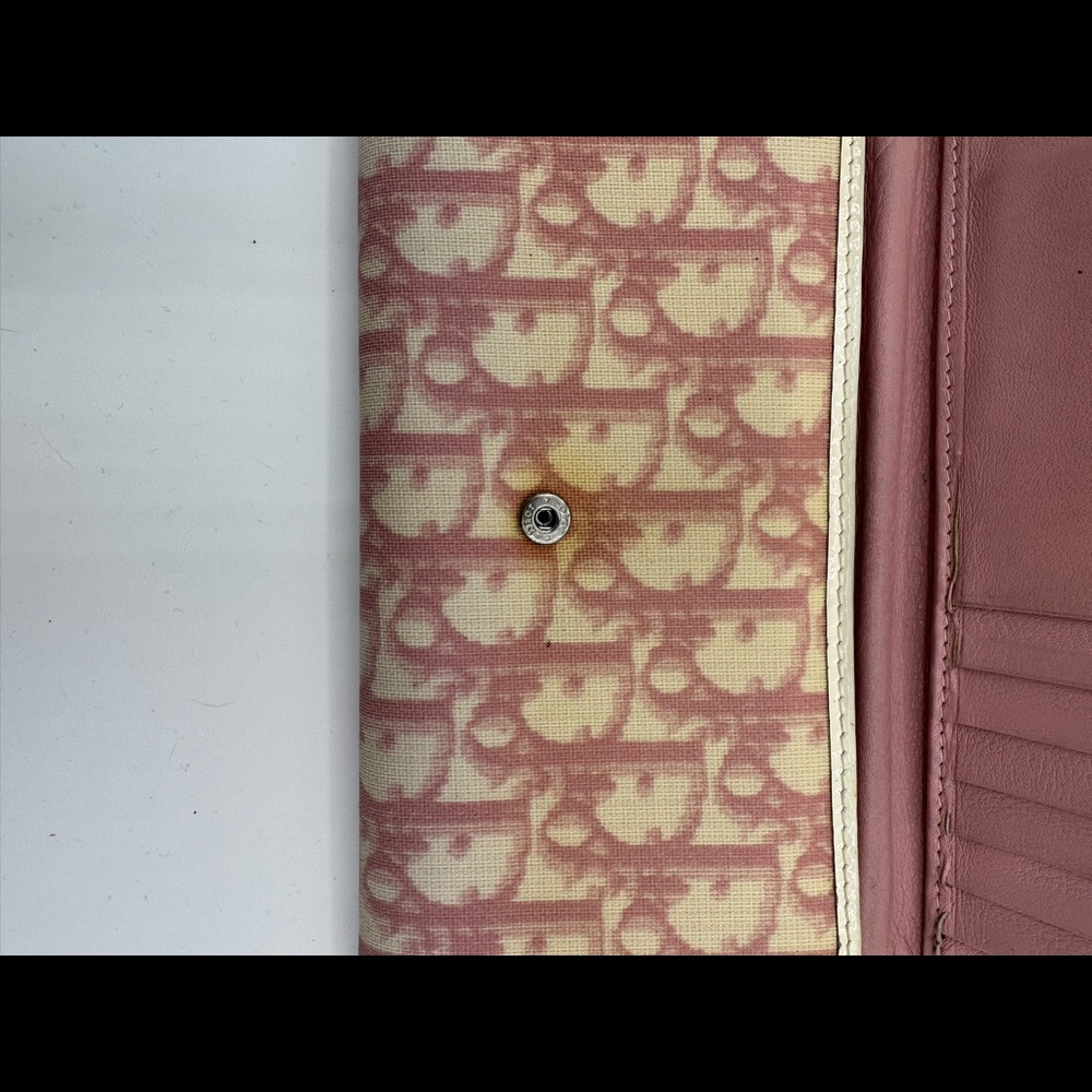 Christian Dior  Trotter Long Logo Pink Vintage Wallet - Picture 5 of 6